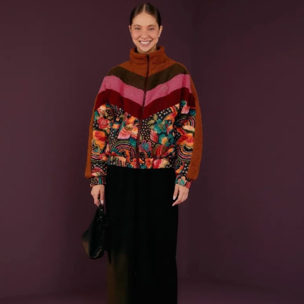 FARM RIO Toucanfly Reversible  Puffer Jacket - Picture 4 of 6